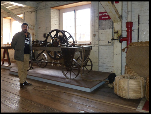 Steve Singh, carer of Gordon King is employed by Rosie to work the machinery.