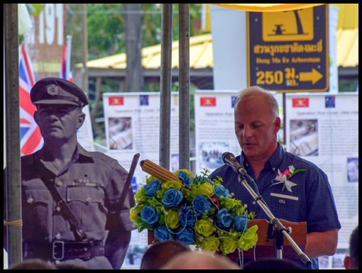 Chris Rose speaks on behalf of his father who couldn't nbe with us.