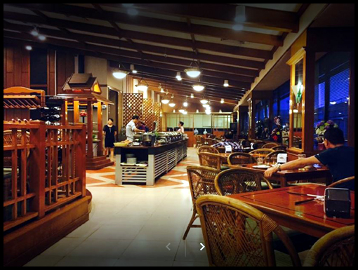 The Wattay Airport restaurant.