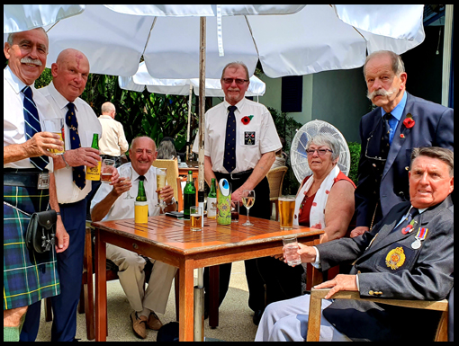 Refreshments on the back lawn after the Service.