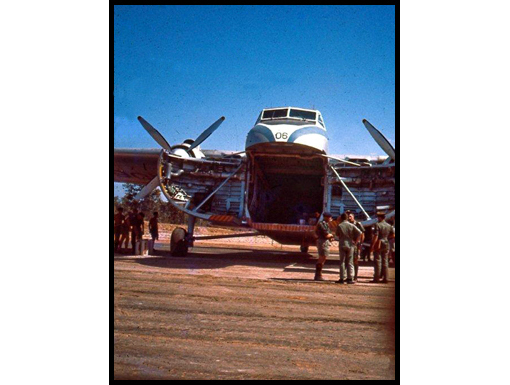 The Bristol cargo plane that damaged the tarmac runway.